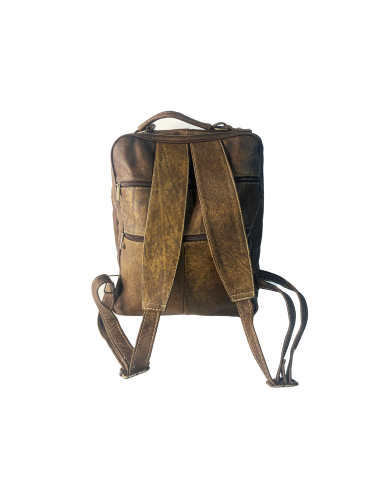 Mochila de Cuero 100% genuino para uso diario: Diseño Versátil, Funcional y con calidad Artesanal 3jcut602