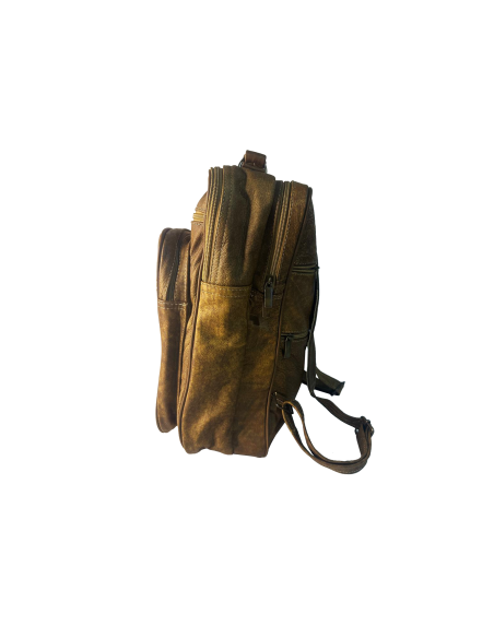 Mochila de Cuero 100% genuino para uso diario: Diseño Versátil, Funcional y con calidad Artesanal 3jcut602