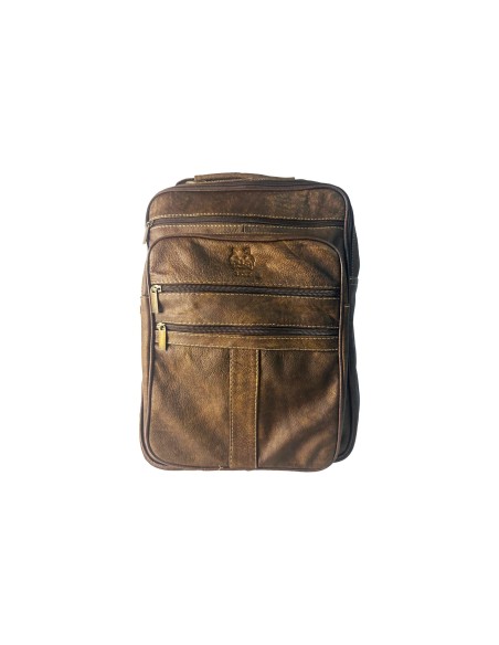 Mochila de Cuero 100% genuino para uso diario: Diseño Versátil, Funcional y con calidad Artesanal 3jcut602