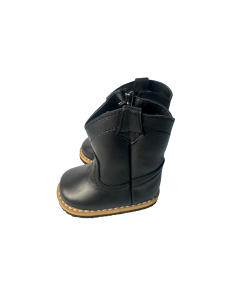Botas Negras para Bebé de Cuero 100% Genuino | Estilo y Protección Natural 2