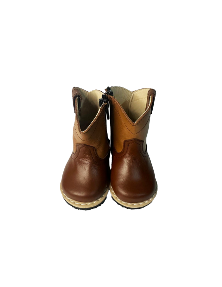 Bota para bebe, 100%  cuero genuino  color marron. inmejorable calidad ref: 3JCUT201