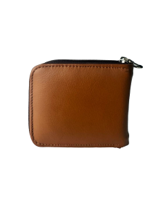 Billetera de Cuero Marrón 100% Original con Cremallera | Elegancia y Funcionalidad Premium 2