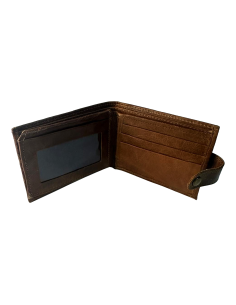 Billetera de Cuero 100% Original Clásica Marrón Oscuro | Elegancia y Durabilidad con la mejor calidad.