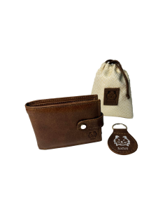 Billetera de Cuero 100% Original Clásica Marrón Oscuro | Elegancia y Durabilidad con la mejor calidad. 2